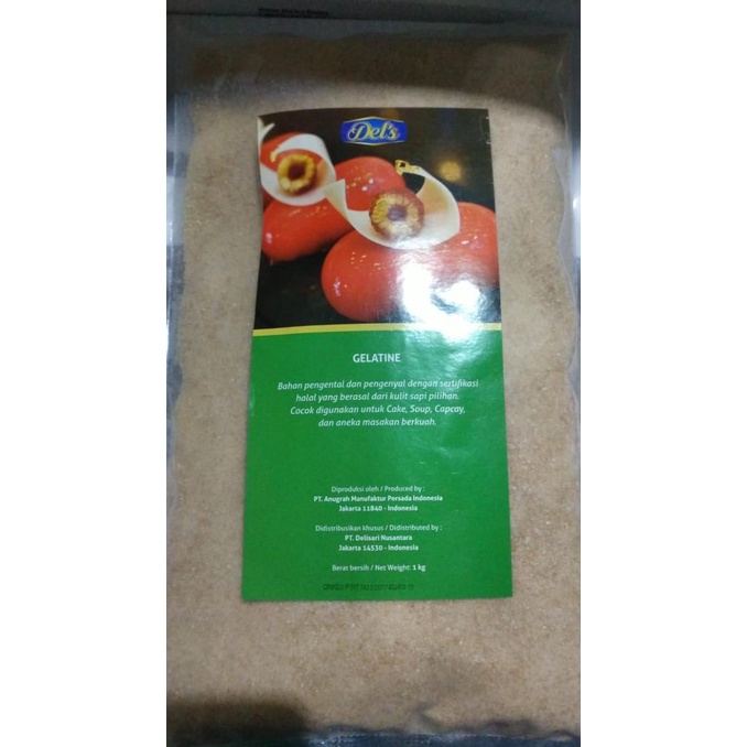 

[COD] Gelatin Premium Bloom 250 Net 1000g [COD]