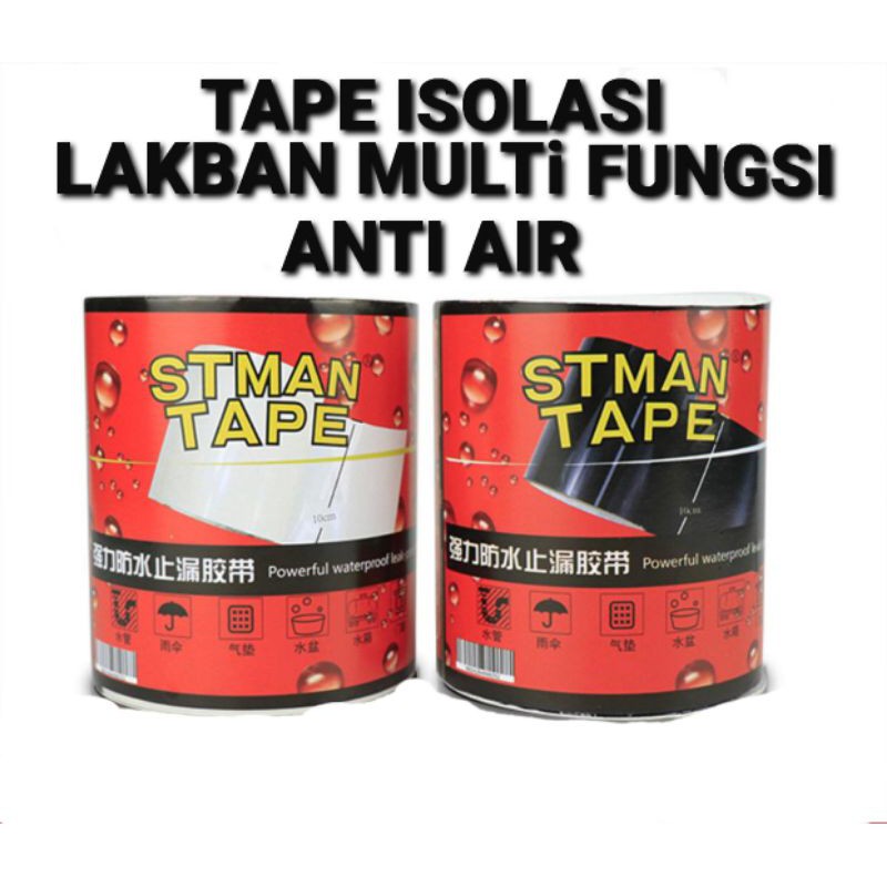 Tape Lakban Isolasi Selotip Ajaib 10cmx150cm waterproof Lem Anti Air Multifungsi Tambal Bak Bocor