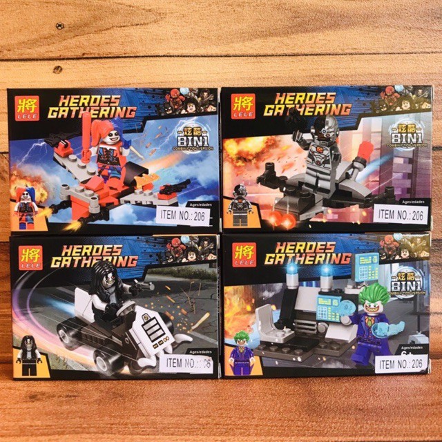 Mainan Brick Lele Heroes Gathering