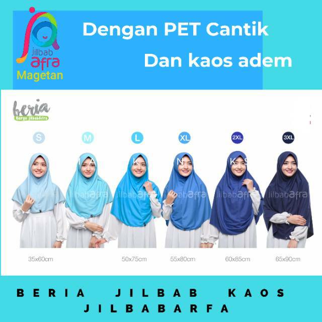 BERIA BERGO KAOS GRADASI BIRU