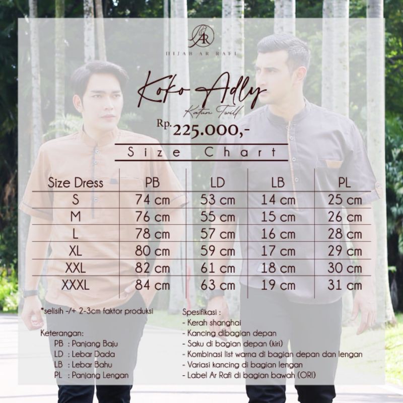 Baju Koko Adly by Arrafi