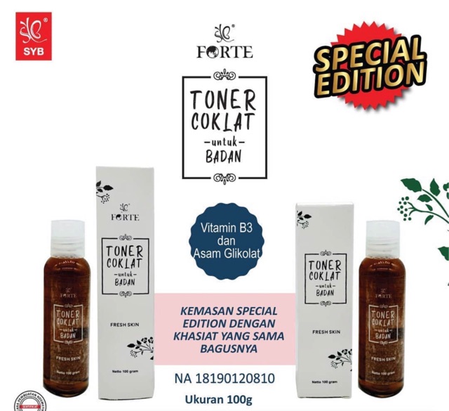 SYB Toner Badan Coklat Fresh Skin