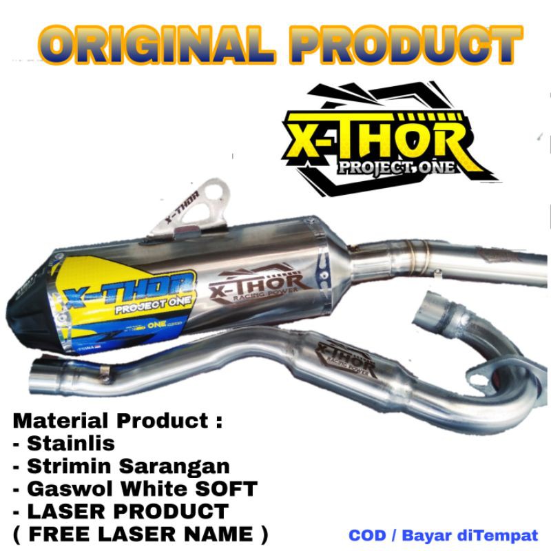 KNALPOT RACING MOTOR CRF KLX DTRCKER ORIGINAL X-THOR
