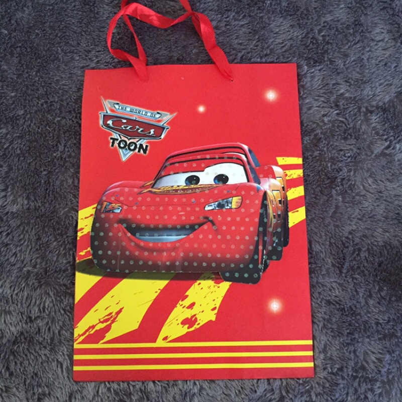 

Disney Cars Lightning McQueen Paperbag Shopping Bag Tas Bungkus Kado