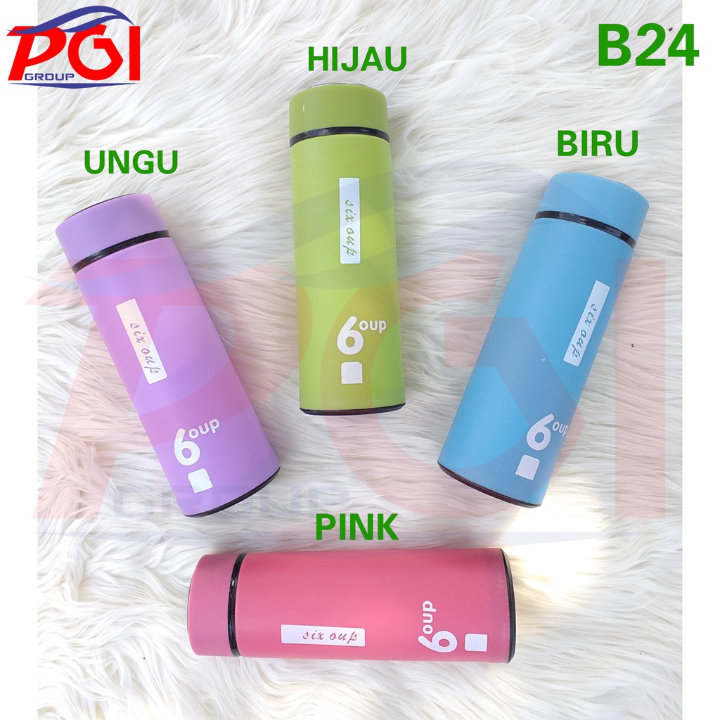 DC B ( B24 ) MY BOTTLE  BOTOL KACA SIX OUP + BOX KWALITAS TERBAIK / TIDAK BISA MEMILIH