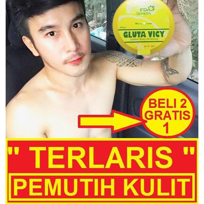 PEMUTIH KULIT TUBUH GLUTA VICKY BADAN LAPUNZEL MEN GLUTAMEN