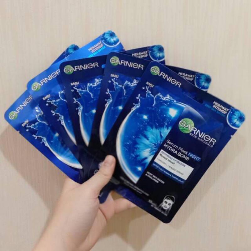 SERUM MASK NIGHT HYDRA BOMB masker wajah sekali pakai