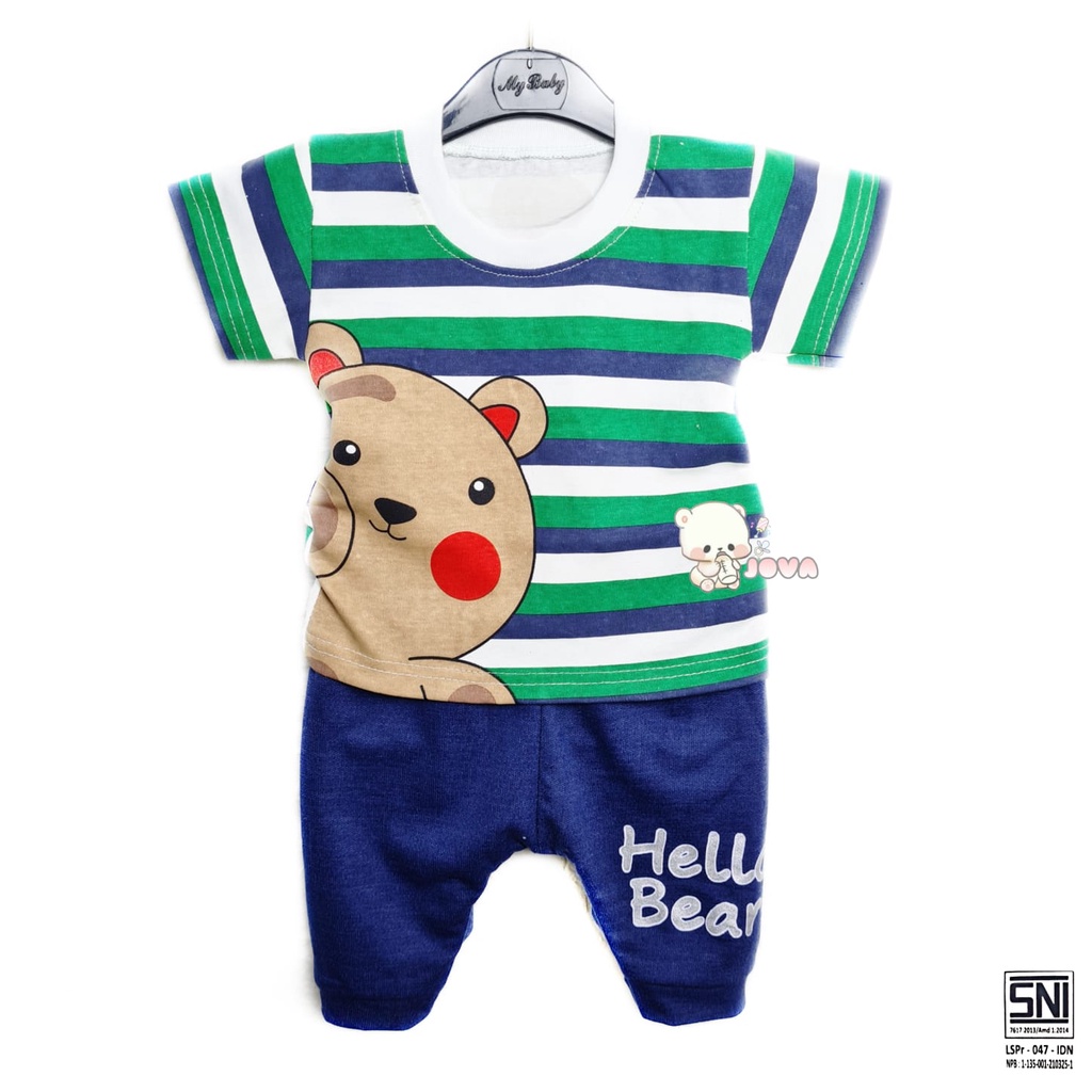 ECER BOBOBAM BAJU KAOS BEAR ANAK LAKI-LAKI / SETELAN ANAK HARGA GROSIR