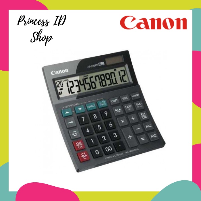 

KALKULATOR DESKTOP 12 DIGIT CANON AS-220RTS