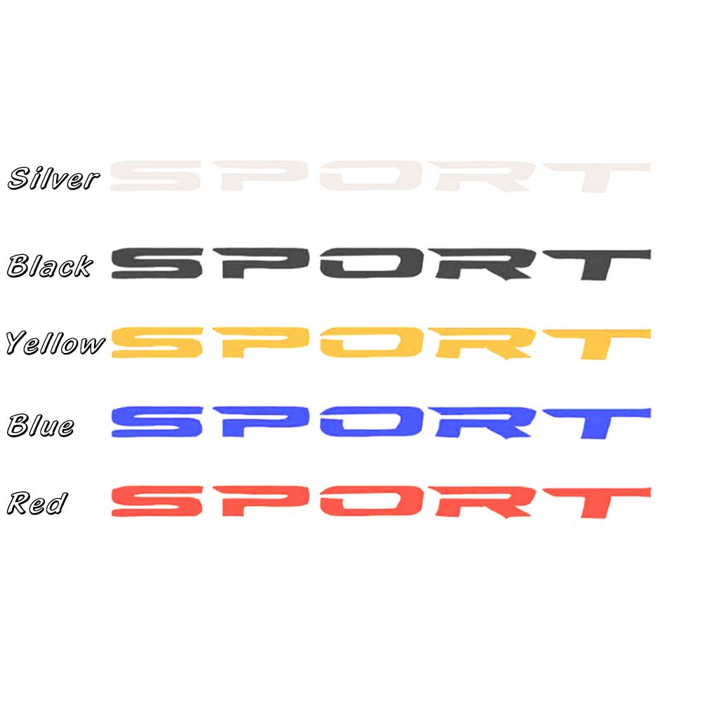 SUYOU 4Pcs 13x0.8cm Car Sticker Style SPORT Wheel Hub Decal Black/Silver/Yellow/Red/Blue Accessories Car Door Rims Racing Graphic Emblem/Multicolor