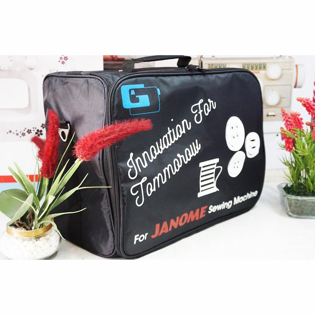 tas travel mesin jahit portable - hitam