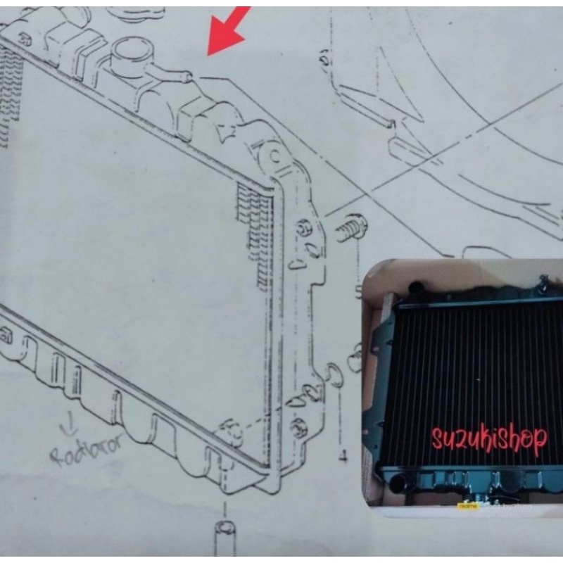 radiator suzuki katana jimny ori sgp