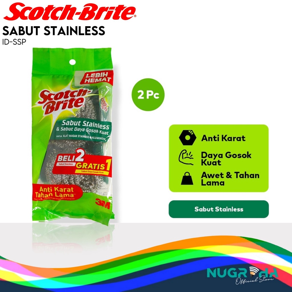 

3M Scotch Brite Sabut Stainless Isi 2 ID-SSP