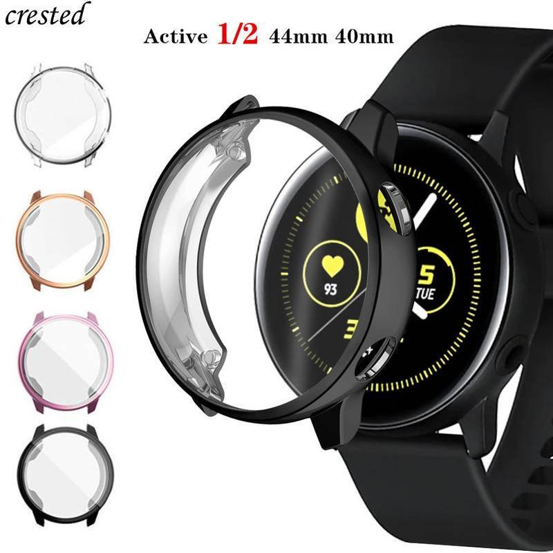 Screen Protector+Case For Samsung Galaxy Watch 4 3 40mm 44mm 41mm 45mm TPU All-Around cover bumper+film for Samsung Galaxy Watch Active 2 40MM 44MM Accessories