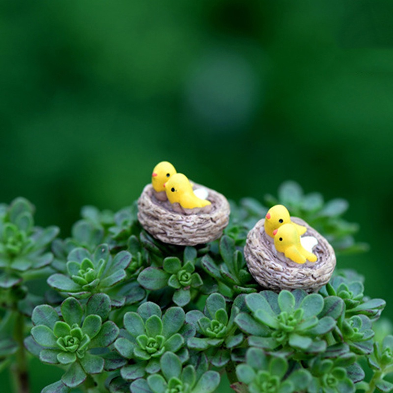 Miniatur Sarang Burung Bahan Resin