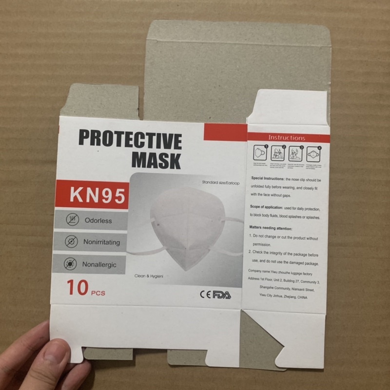 KOTAK MASKER KN95 PROTECTIVE / KOTAK MASKER KOSONG / BOX MASKER KOSONG