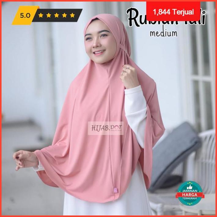 Puncak Promo Jilbab / Hijab Langsung / Instan / Bergo / Syria Jumbo Alya / Fauziah - Hitam Promo