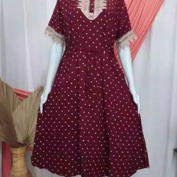 Sudah Ready Daster arabian polkadot/arabian style/baju muslim arab/gamis Turki arab/daster payung,bi