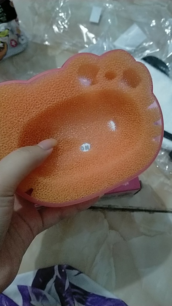 Tempat Sabun Bentuk Hellokitty Dengan Spons