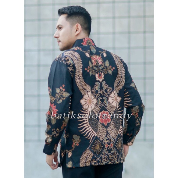 TRENDY 132 KEMEJA/BAJU BATIK PRIA LENGAN PANJANG FURING