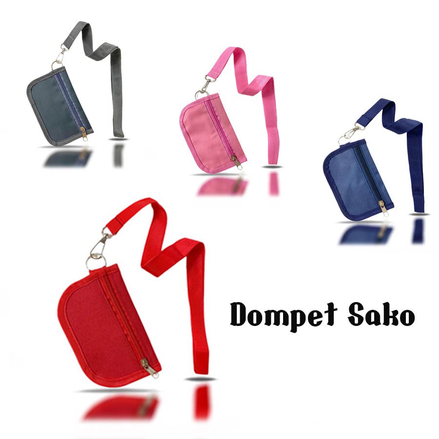 Dompet Leher  Sako / Sako Wallet Canvas Wanita / Dompet Leher Mini tali