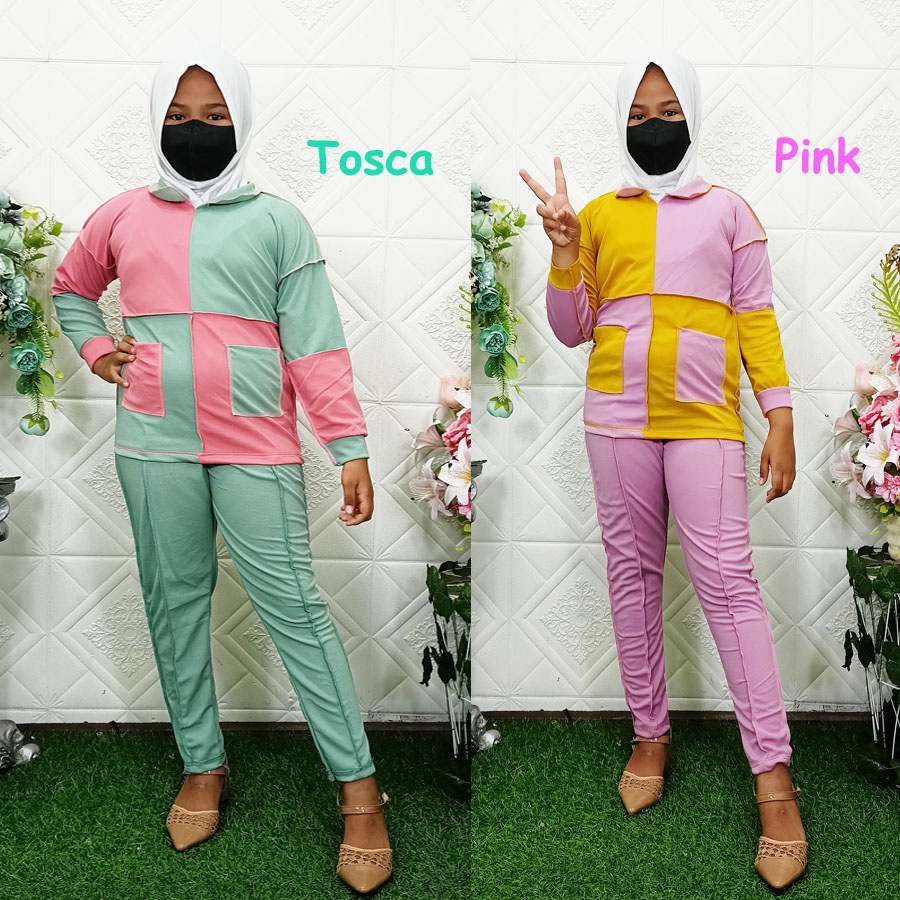 LOVIKA SET ANAK VIRAL TERBALIK BAJU DAN CELANA 6-12Tahun GL FASHION