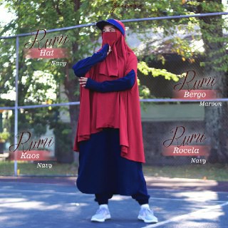 RUMI BERGO ZEINARE WANOJA WNJ HIJAB JILBAB INSTAN KHIMAR SPORT