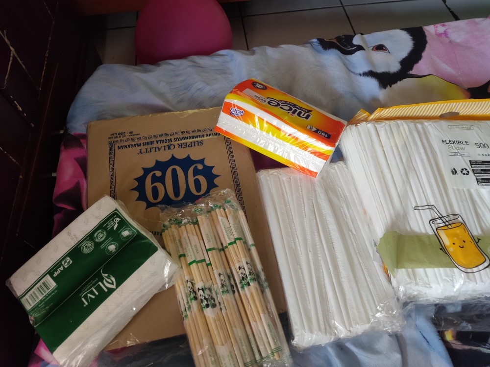 Sedotan Steril Kecil Putih ( 100 Pcs )