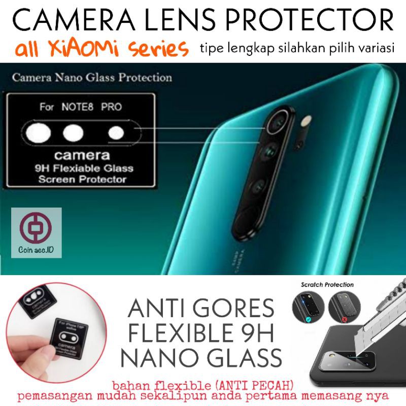 Tempered Glass KAMERA xiaomi REDMI NOTE 8 PRO/9 PRO/6 PRO/7 PRO/5 PRO/9A/9C/9 - anti gores camera