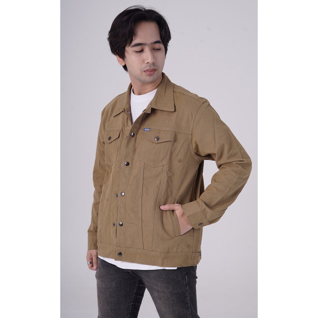 VOLKER KANVAS JAKET ||  SIZE XL  || TRUCKER JACKET  || JAKET TRUCKER CANVAS