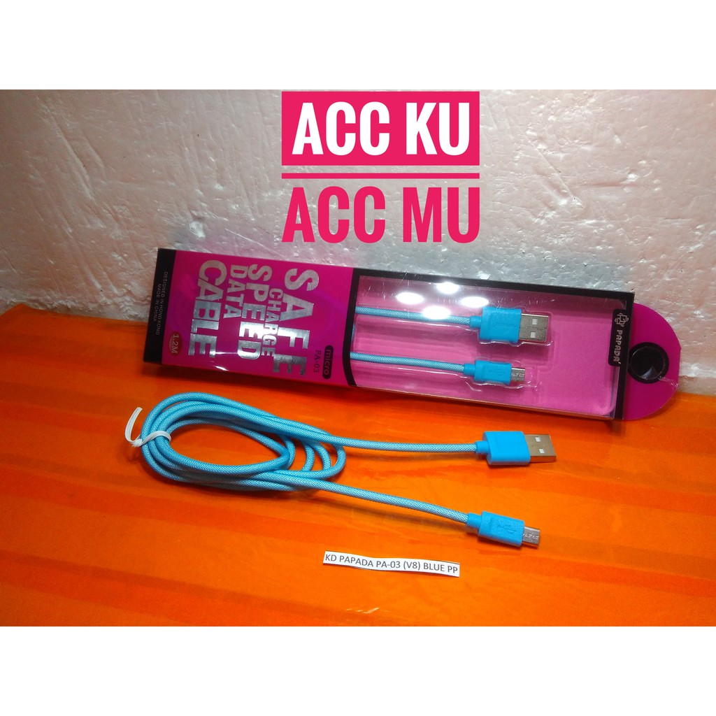 KABEL DATA PAPADA PA-03 MICRO USB ORIGINAL HIGH QUALITY