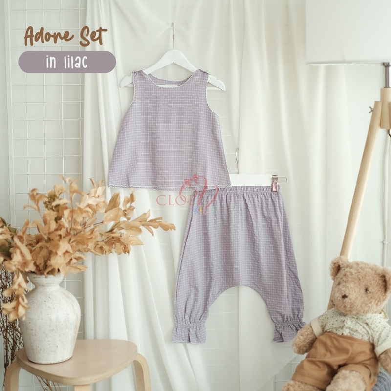 CLOEVKIDS - Baju set anak perempuan ADORE SET