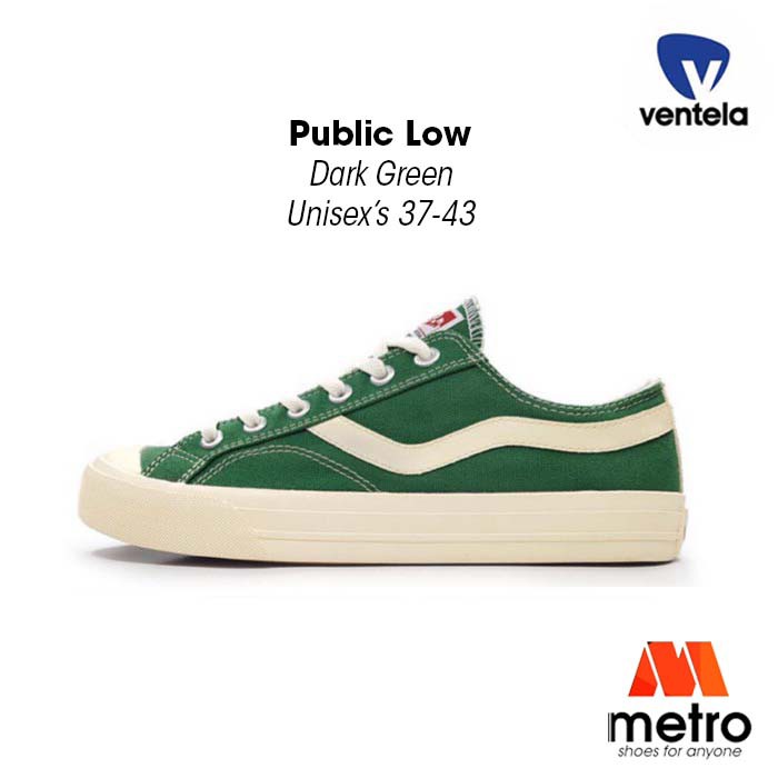  Sepatu  Ventela  Public Low Dark Green Size Lengkap Ventela  