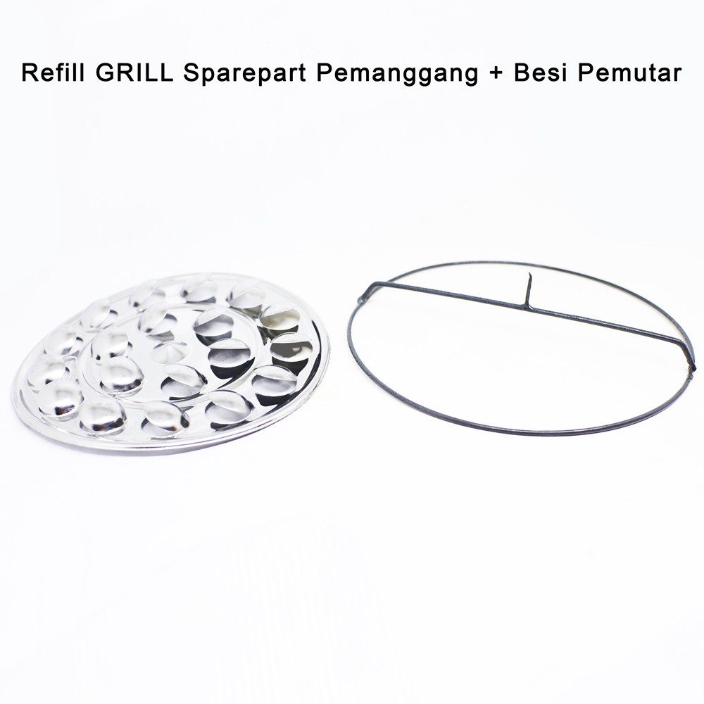 Refill GRILL Sparepart Piringan Pemanggang dan Besi Pemutar