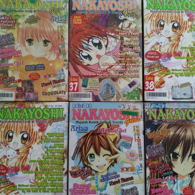 komik nakayoshi komik murah manga anime majalah nakayoshi buku bacaan anak