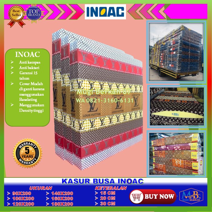 Kasur Busa Inoac Foam 200x140x15