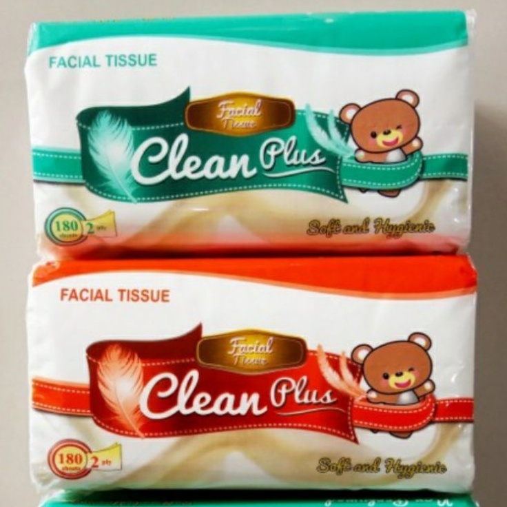 TISSUE TISU CLEAN PLUS Premium 2 ply 180 sheet