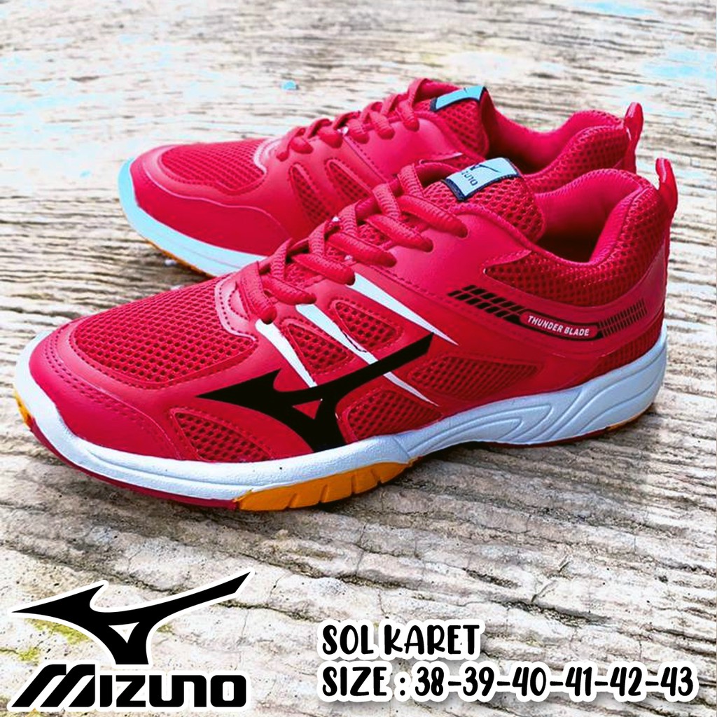 Sepatu Pria Olahraga Mizuno Thunders Sepatu Badminton Sepatu Olahraga Indoor Outdoor Pria Original