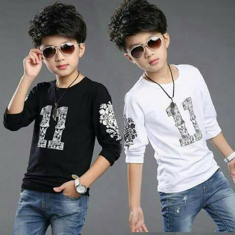 baju kaos anak cowok / baju kaos lengan panjang import /baju kaos anak cowok tanggung