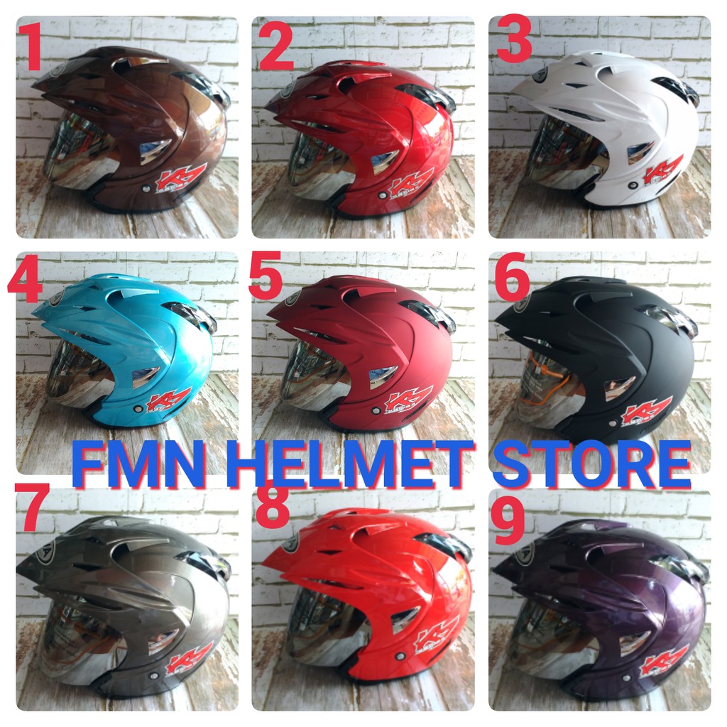 Helm Half Face AVA K7 Polos