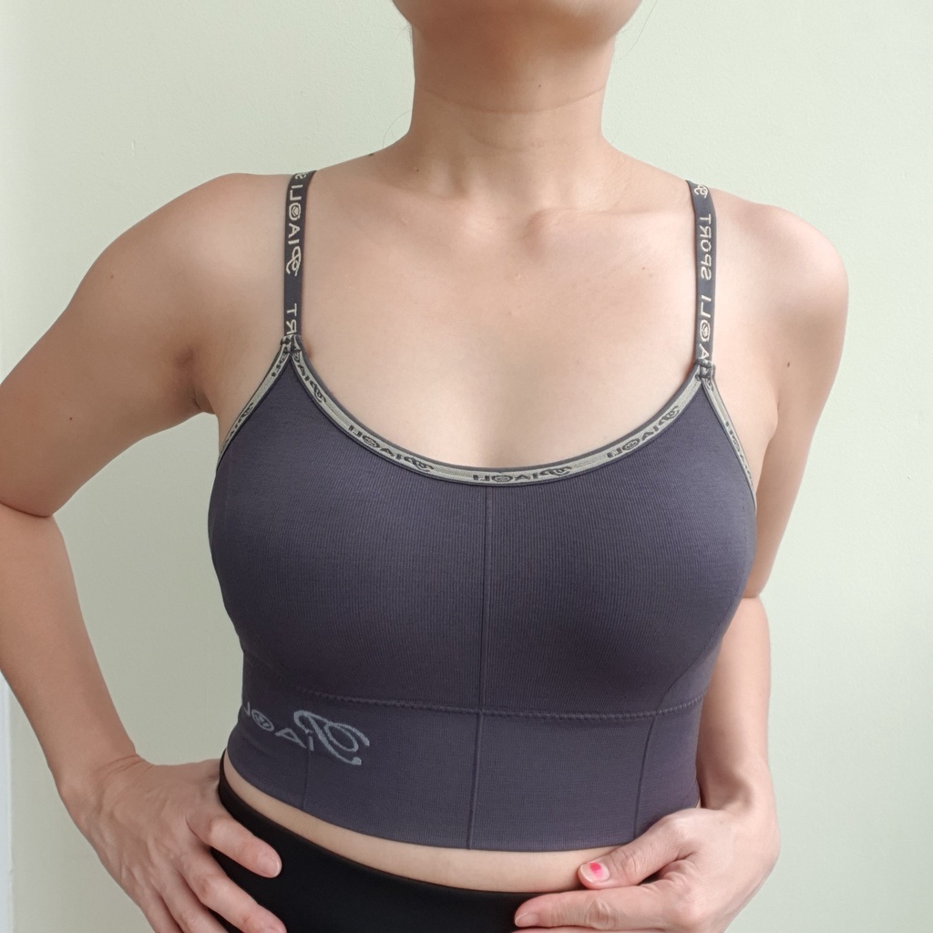 Kemben Wanita Seamless Crop Top Miniset Remaja Dewasa Sport Bra Busa Piaoli 5577