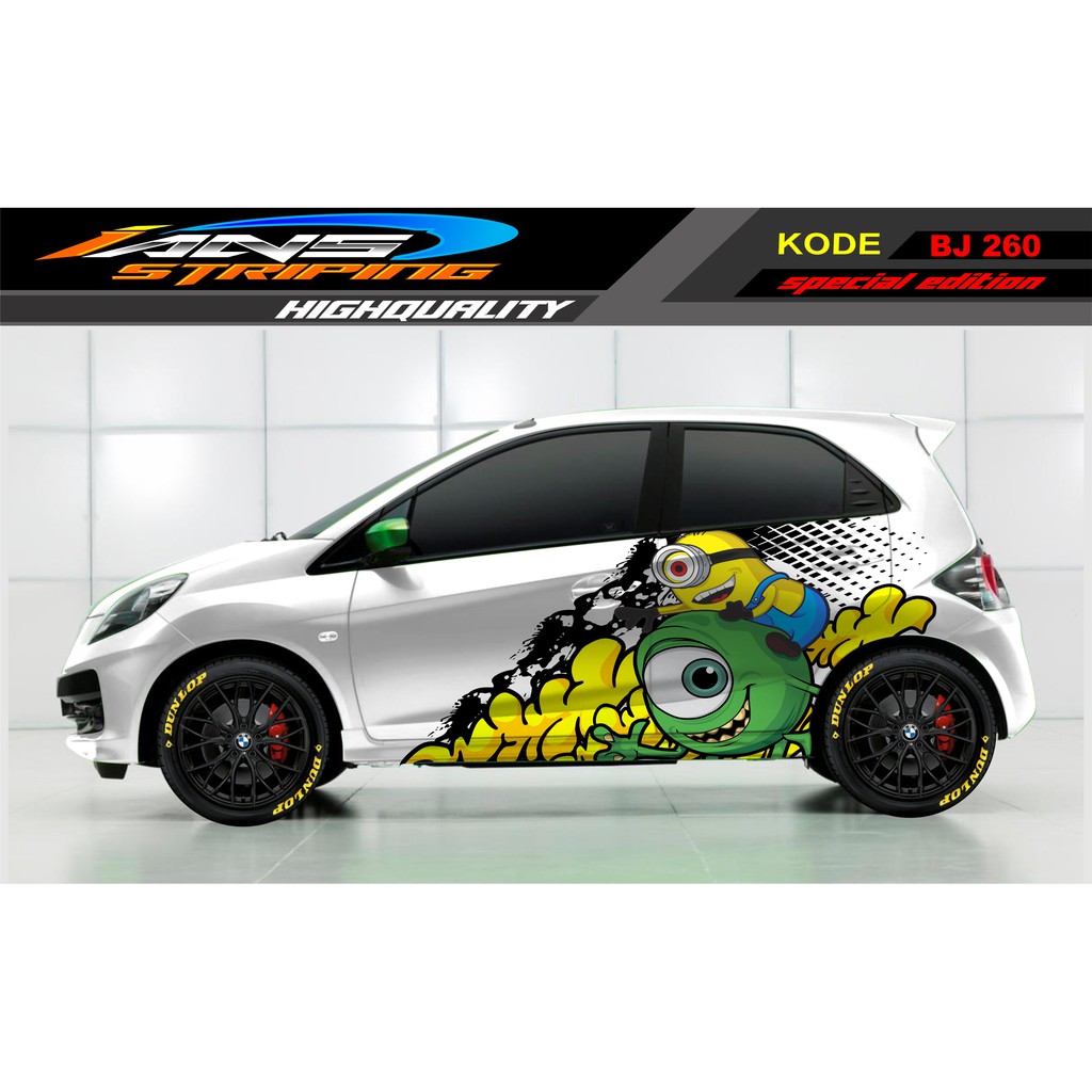 STICKER MOBIL BRIO, HONDA JAZZ, AGYA, AVANZA, SIGRA, YARIS, KARIMUN / STIKER MOBIL DECAL