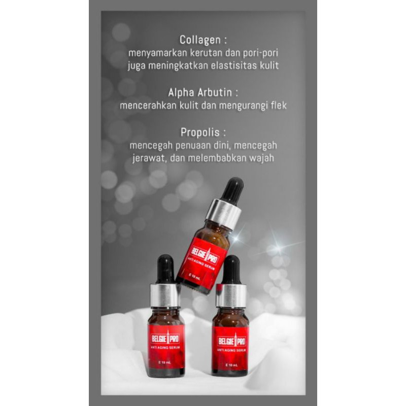BELGIE PRO SERUM WAJAH FACE SERUM ANTI AGING