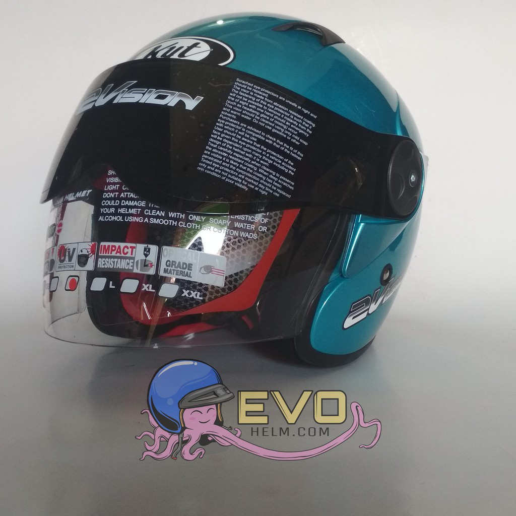 HELM KYT 2 VISION SOLID - ICE BLUE