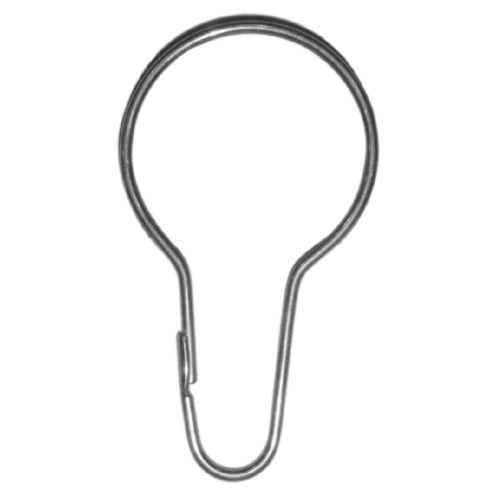 Lot Of 100 Iron Shower Curtain Hooks Rings Pear Clips Free Shipping Shopee Indonesia