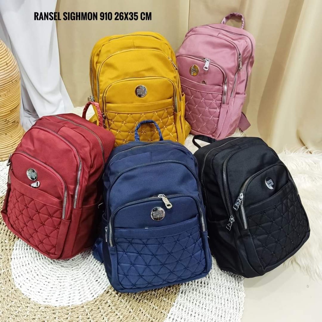 Tas Ransel Sighmon 910 Bahan Kanvas. Tas Sighmon ORI Tas Wanita Tas Ransel Wanita Import BEST SELLER.!!!l Tas Sighmon Import Bisa bayar ditempat.!!!