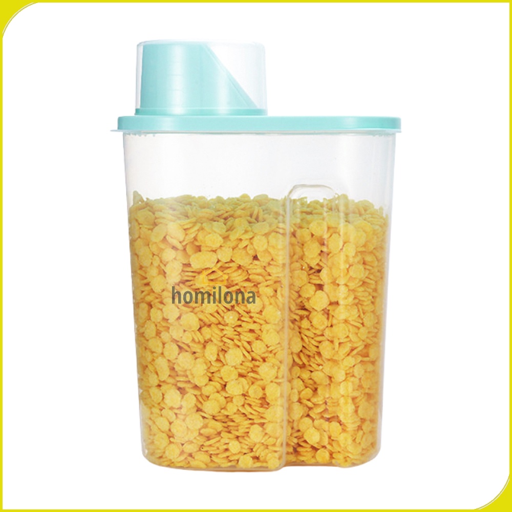 Toples Wadah Penyimpanan Makanan Food Storage Container 1.9L atau 2.5L 1PCS - TaffHOME H1211 - Blue