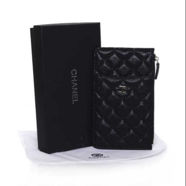 Chanel Flat Wallet Pouch 0133 Premium GHW Quality Ori Leather
