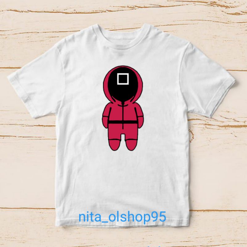 baju squid game karakter kaos anak terlaris