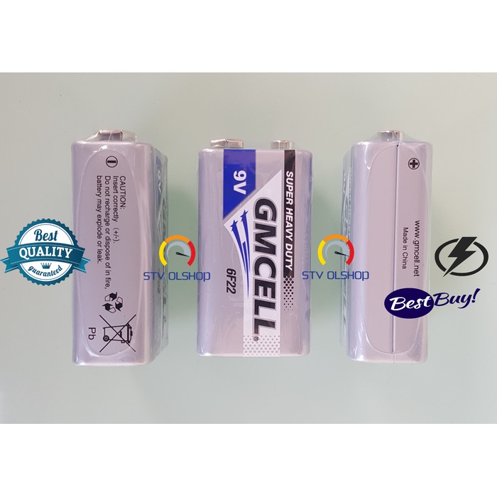 Baterai 9V / Battery segi 9V / Batrai 9V GMCELL